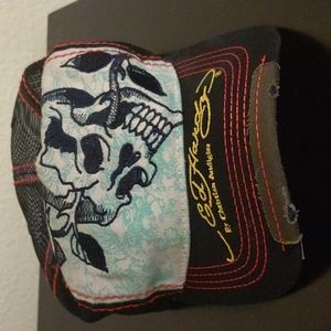 Ed Hardy graphic trucker hat